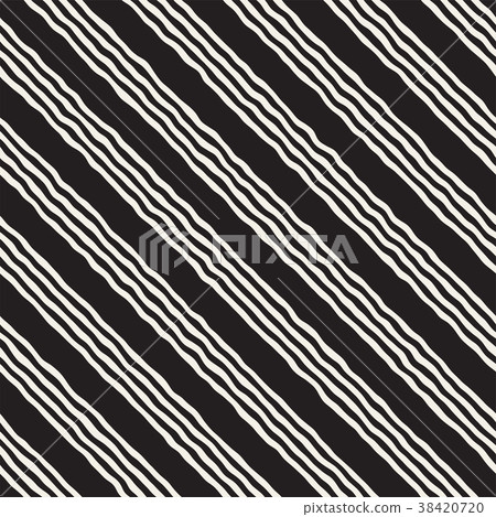 Hand drawn lines seamless pattern. Abstract 38420720