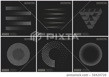 Universal Halftone Geometric Shapes For Design Universal Halftone Geometric Shapes For Design 38420726