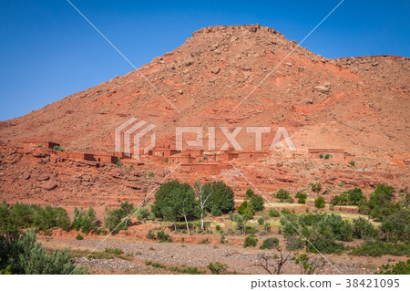 Village in the Ouarzazate, Morocco, Africa Village in the Ouarzazate, Morocco, Africa 38421095