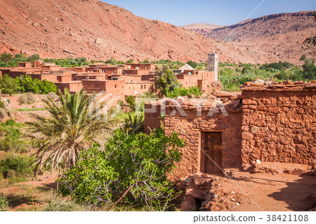 Village in the Ouarzazate, Morocco, Africa 38421108