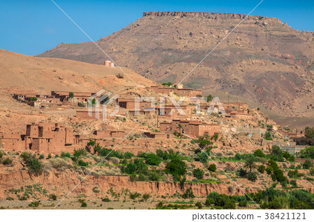 Village in the Ouarzazate, Morocco, Africa Village in the Ouarzazate, Morocco, Africa 38421121