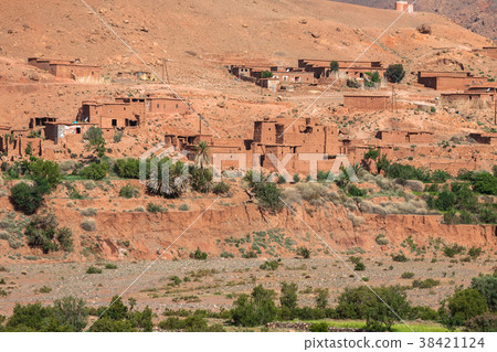Village in the Ouarzazate, Morocco, Africa Village in the Ouarzazate, Morocco, Africa 38421124