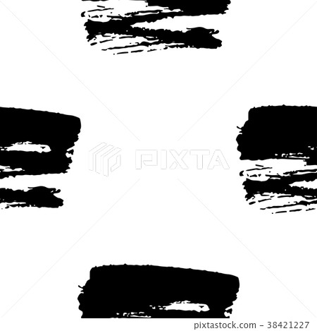 Hand drawn brush ink grunge black and white Hand drawn brush ink grunge black and white 38421227