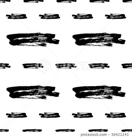 Hand drawn brush ink grunge black and white Hand drawn brush ink grunge black and white 38421241