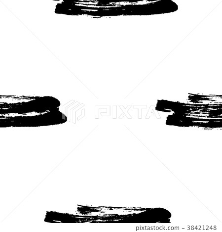 Hand drawn brush ink grunge black and white 38421248