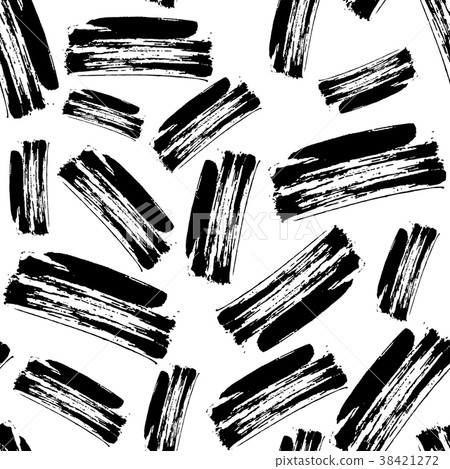 Hand drawn brush ink grunge black and white 38421272