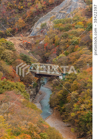Landscape of the planned site of Yaba dam in autumn 2015 38422397