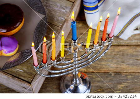 image of jewish holiday Hanukkah background 38425214