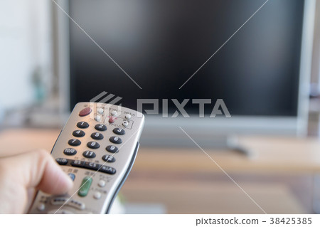 電視和遙控器生活圖像無人電視 電視和遙控器生活圖像無人電視 38425385