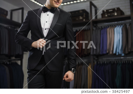 Modern businessman. Fashion shot of a handsome 38425497