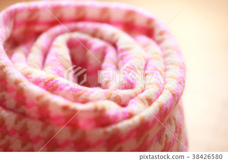Pink twirl wound scarf stall Pink twirl wound scarf stall 38426580