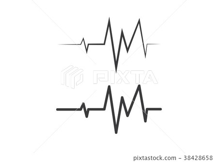 heartbeat pulse vector 38428658