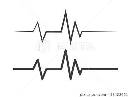 heartbeat pulse vector 38428661