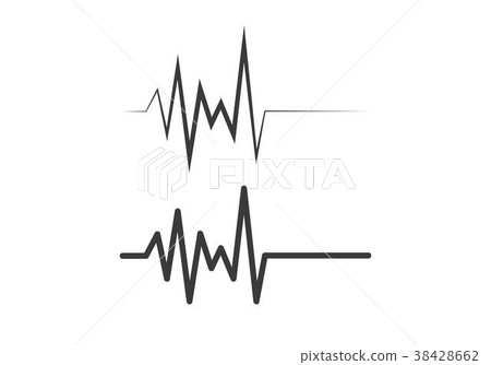 heartbeat pulse vector 38428662