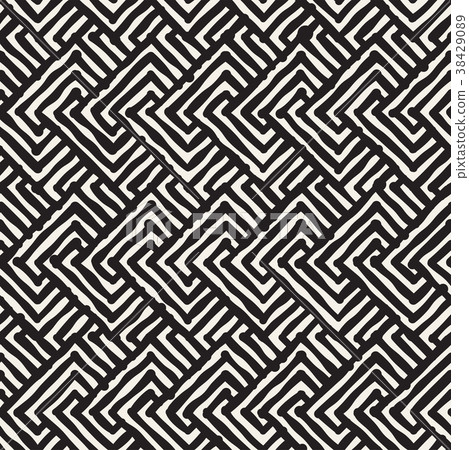 Seamless abstract hand drawn pattern. Vector - Stock Illustration ...