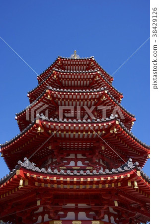 Kawasaki Daigaku's octagonal five-storied pagoda 38429126