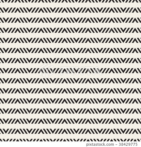 Seamless ethnic lines pattern. Black and white Seamless ethnic lines pattern. Black and white 38429775