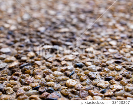 Texture of the exposed aggregate finish flooring Texture of the exposed aggregate finish flooring 38430207