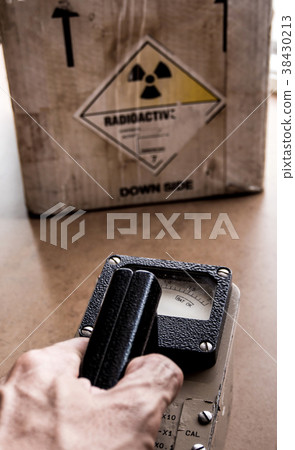 Radiation measurement with radiation survey meter Radiation measurement with radiation survey meter 38430213