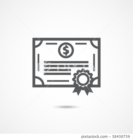 Bonds icon on white Bonds icon on white 38430739