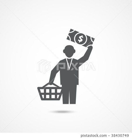 Buyer icon on white Buyer icon on white 38430749