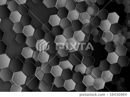 Abstract dark hexagons texture pattern Abstract dark hexagons texture pattern 38430964