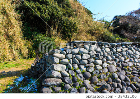 外面海石堆村莊風景伊豆濱石築地長崎日落路[長崎市長崎市開海鎮] 38432106