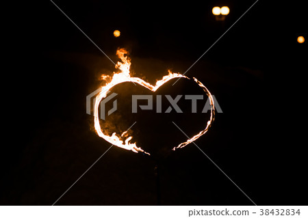Burning heart, in the dark 38432834