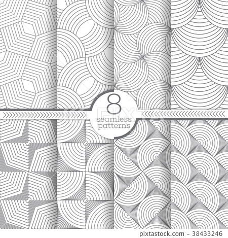 Set of vector seamless patterns - Stock Illustration [38433246] - PIXTA
