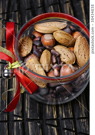 mix of hazelnuts 38434838