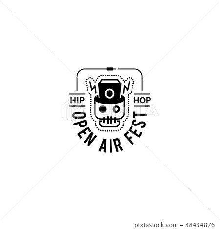 Logo badge for music festival 38434876