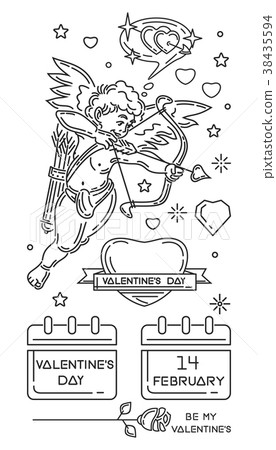 Line icons set for Valentines Day Line icons set for Valentines Day 38435594