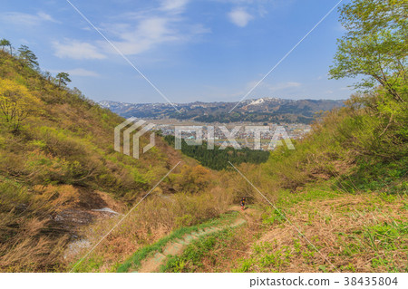 從Sakadoyama看的風景在春天 38435804