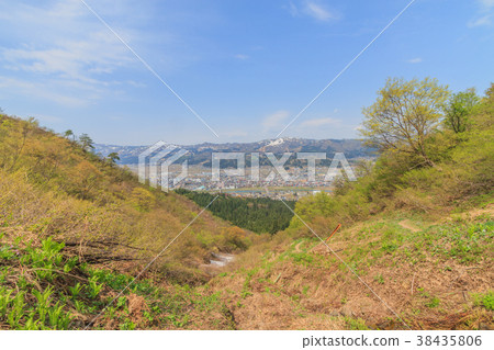 Landscape seen from Sakadoyama in spring 38435806