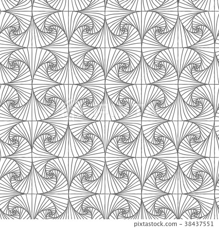 Seamless abstract spiral pattern. 38437551