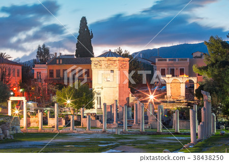 The Tower of the Winds in Athens, Greece 38438250