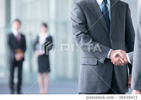 Businessman to shake hands negotiate business image Businessman to shake hands negotiate business image 38438421
