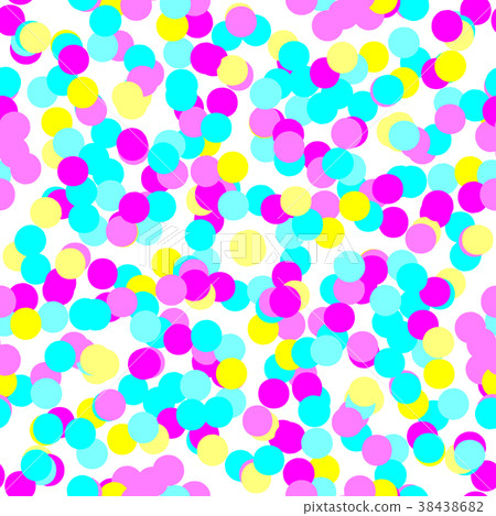 Seamless vector pattern of colorful party confetti - Stock Illustration ...
