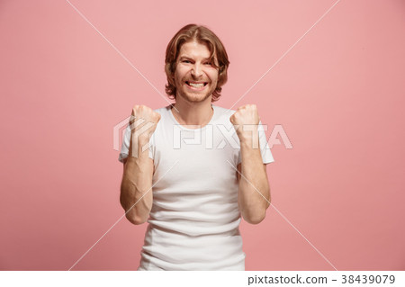Winning success man happy ecstatic celebrating Winning success man happy ecstatic celebrating 38439079