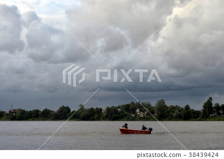 Boat on river. 38439424