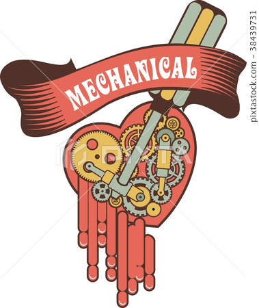 Steampunk mechanism heart Steampunk mechanism heart 38439731