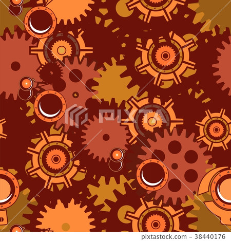 seamless pattern Steampunk mechanism seamless pattern Steampunk mechanism 38440176