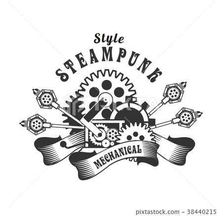 Steampunk badge Steampunk badge 38440215