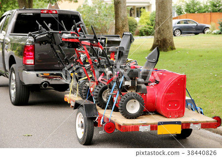 Snowblowers on a trailer Snowblowers on a trailer 38440826