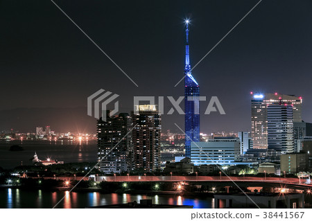 Night view of Fukuoka Tower Hakata Night view of Fukuoka Tower Hakata 38441567