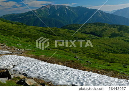 Yakushidake seen from near the northern alps, Hokkaido and Mt. 38442957