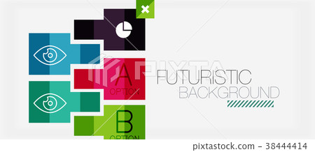 Square shapes banner design, geometric abstract Square shapes banner design, geometric abstract 38444414
