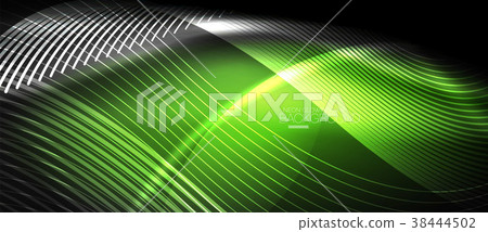 Neon smooth wave digital abstract background Neon smooth wave digital abstract background 38444502