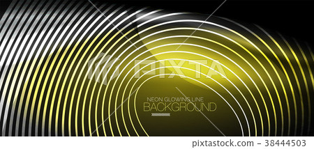 Neon smooth wave digital abstract background Neon smooth wave digital abstract background 38444503