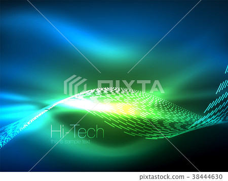 Neon smoke waves 38444630